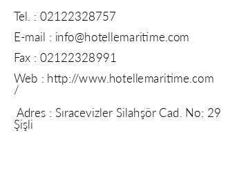 Hotel Le Maritime iletiim bilgileri